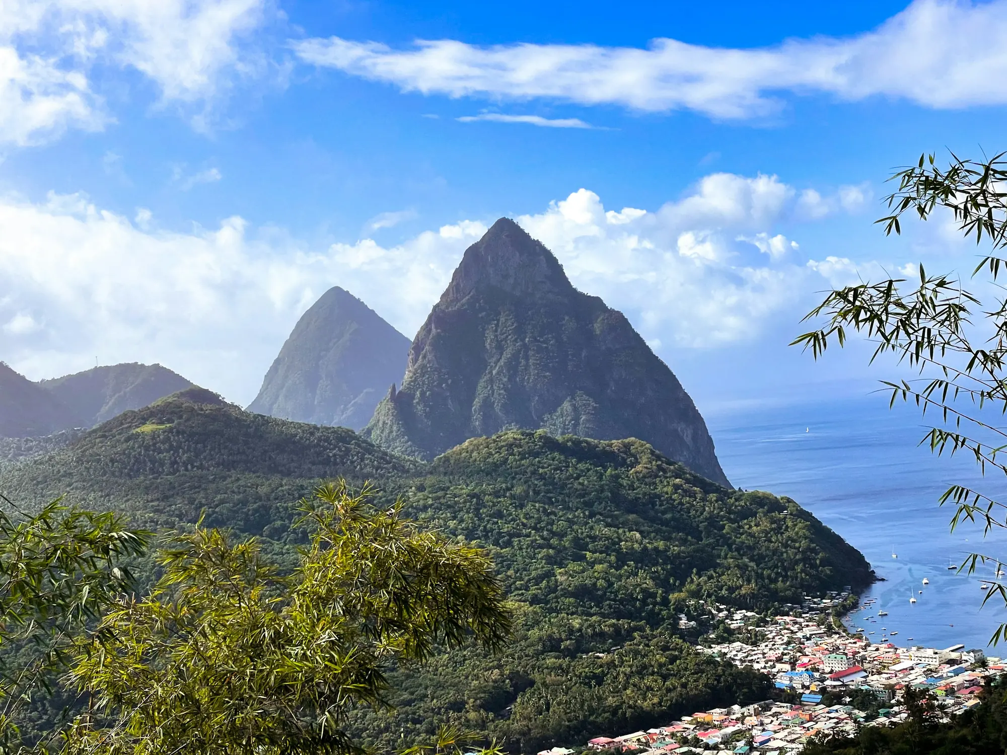 The Pitons of St Lucia rising from the Caribbean Sea – Citizenship by Investment