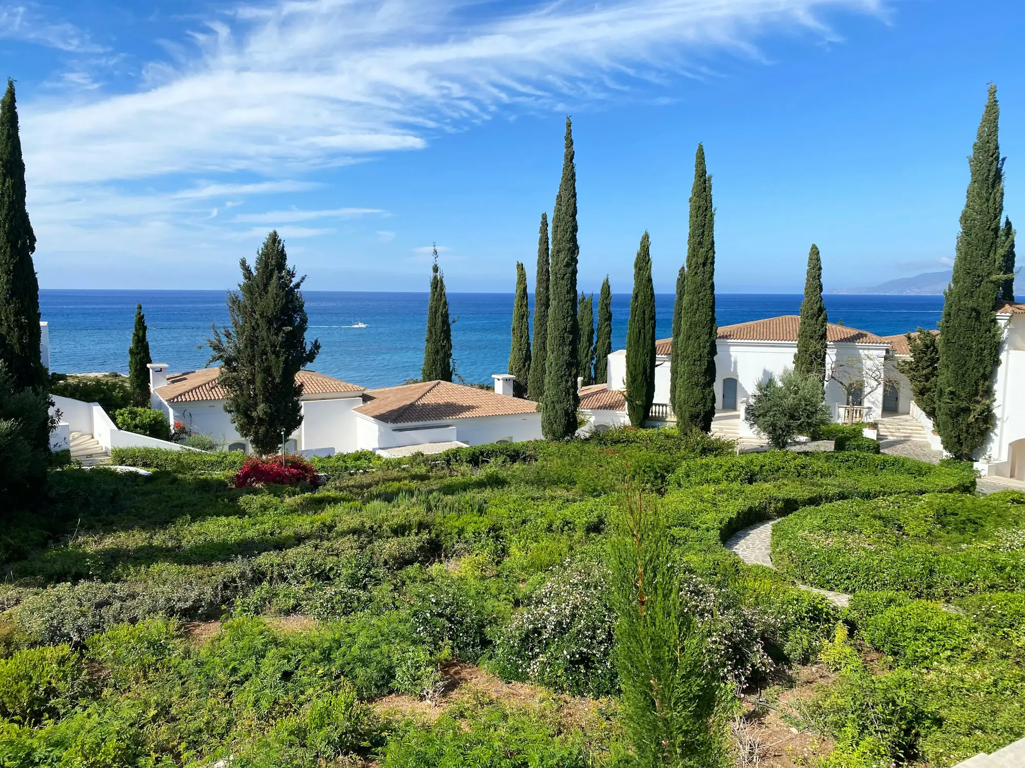 A villa among cypress trees near Paphos, Cyprus