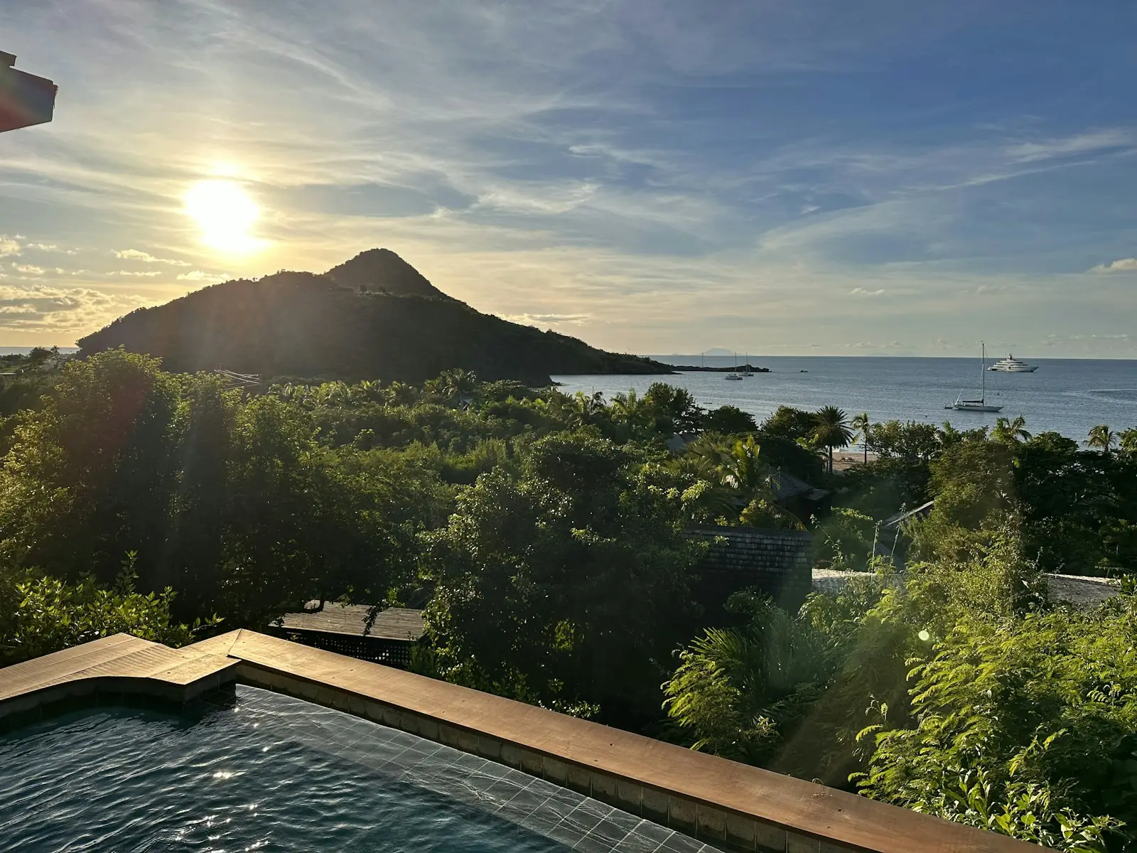 Villa pool overlooking the hills and sea in Antigua – Antigua and Barbuda Citizenship by Investment 2026 Cost