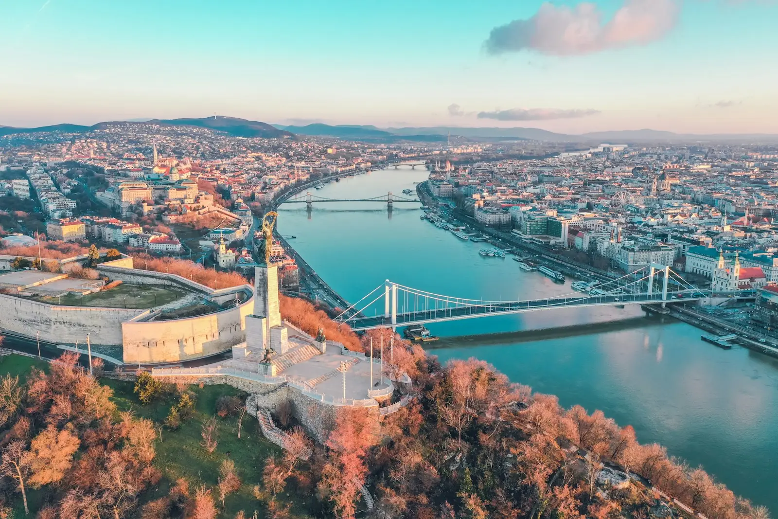 The Danube and Budapest from above, Hungary – Hungary Golden Visa