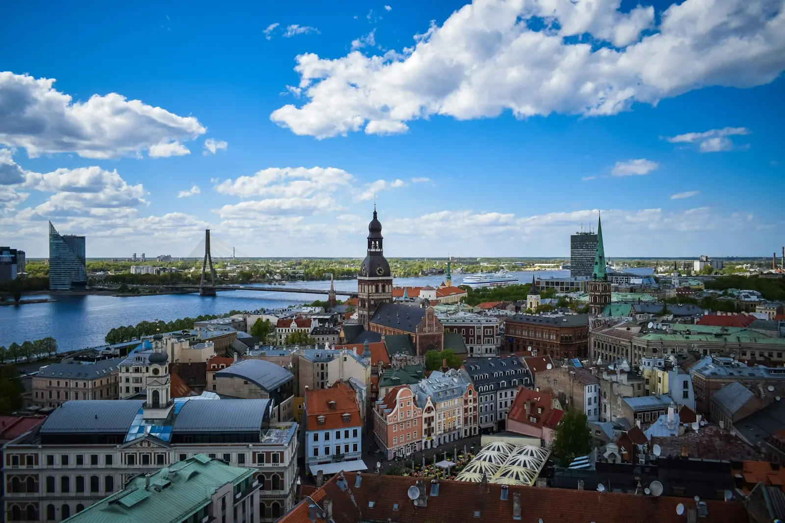 Riga old town and the Daugava river, Latvia – Latvia Golden Visa