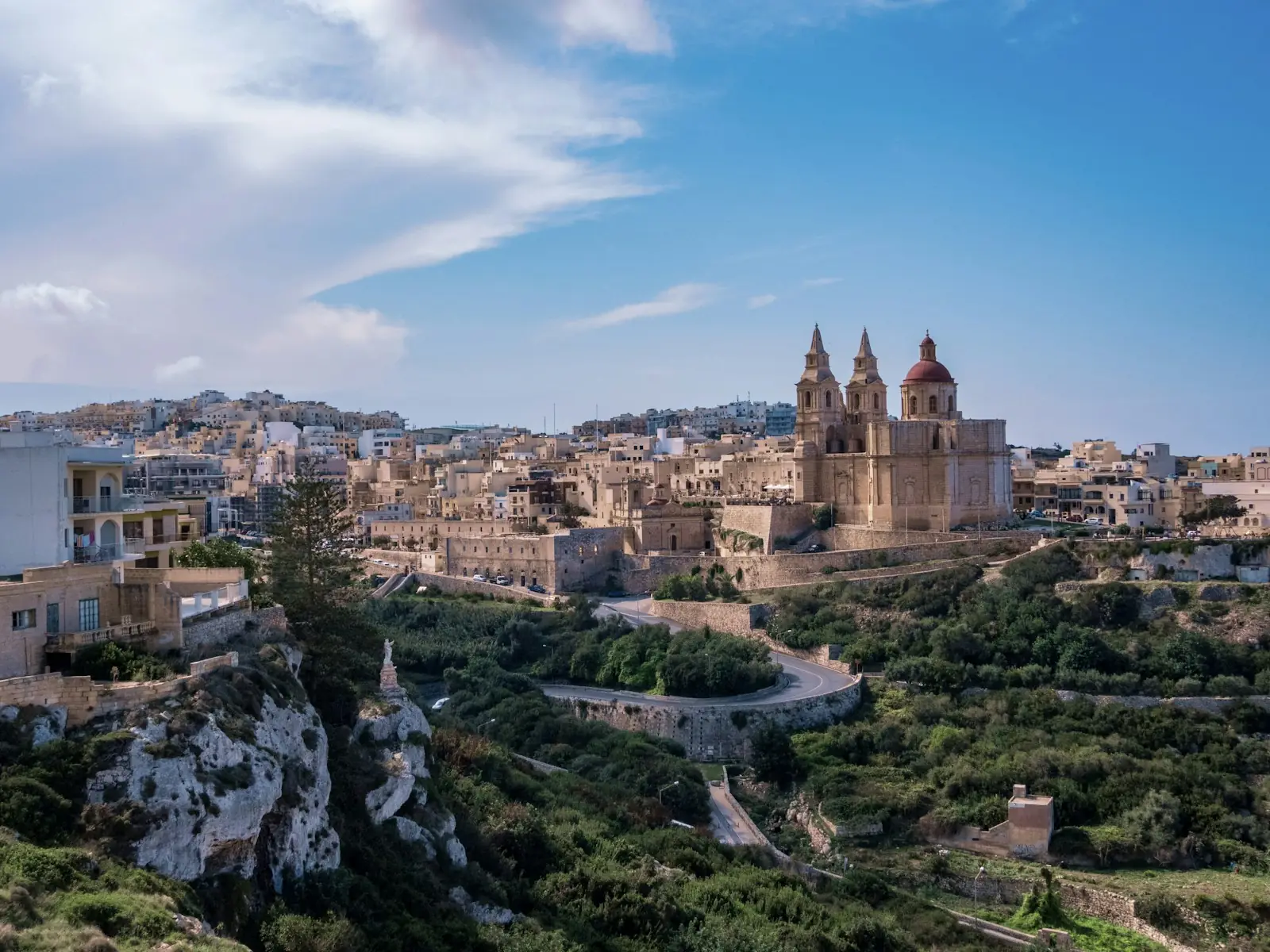 Mellieha town and its parish church, Malta – Malta Golden Visa