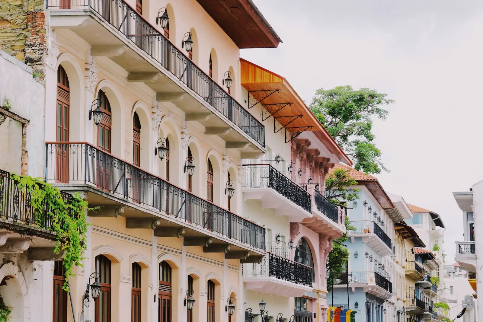 Colonial balconies in Casco Viejo, Panama City – Panama Golden Visa