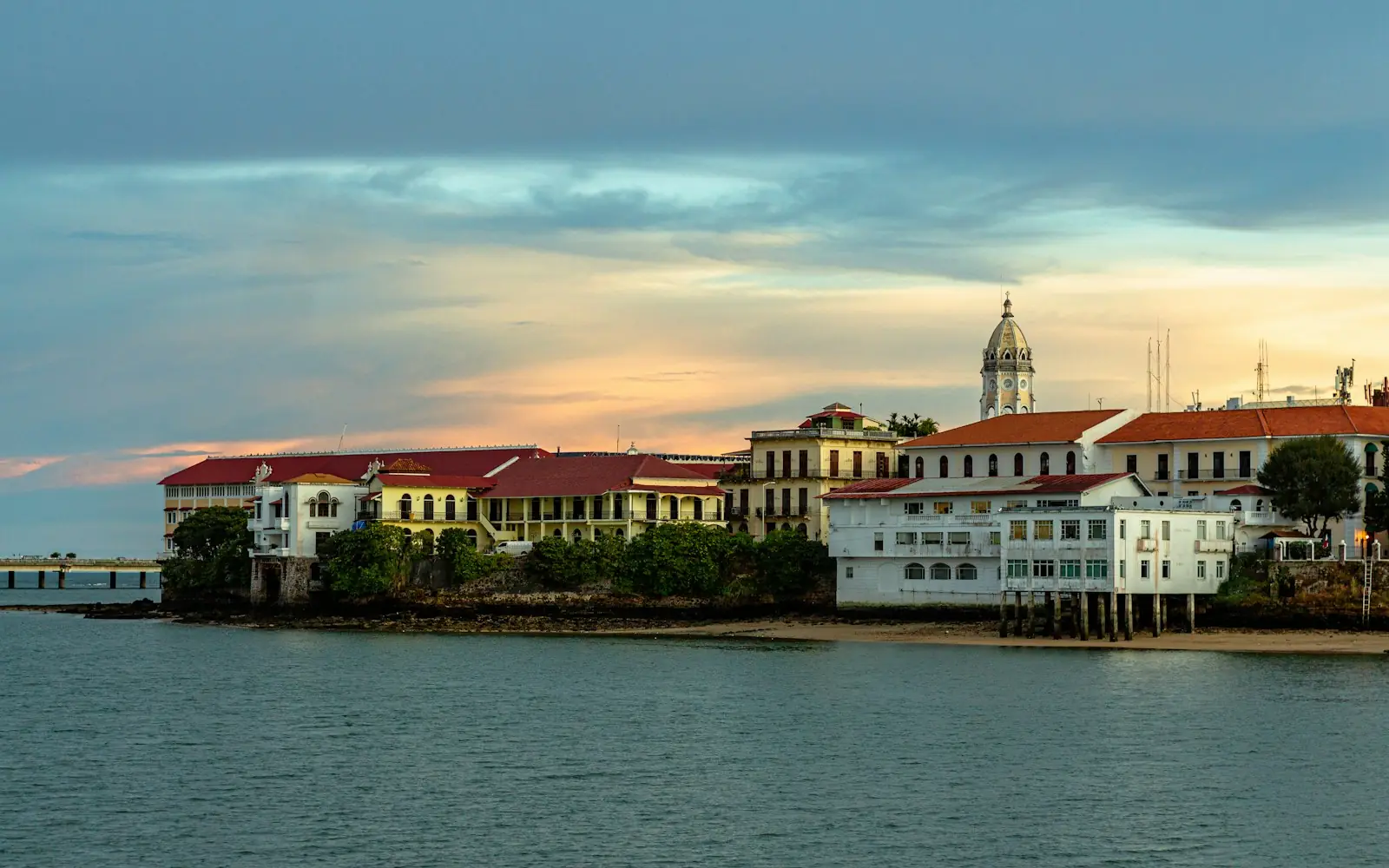 Casco Viejo on the bay at sunset, Panama City – Panama Golden Visa