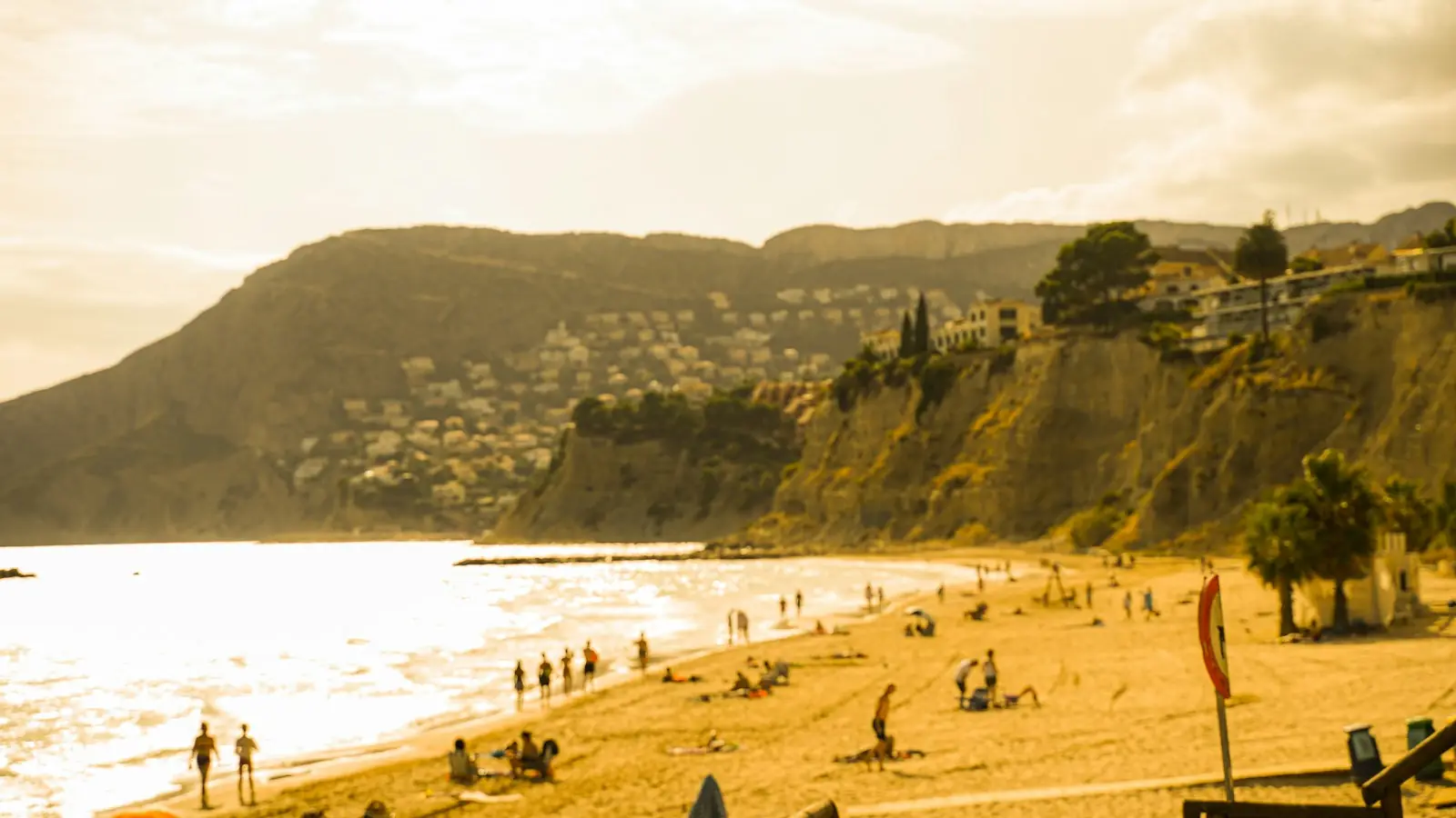 Hillside homes above the beach at Calp, Spain – Spain Golden Visa Abolished