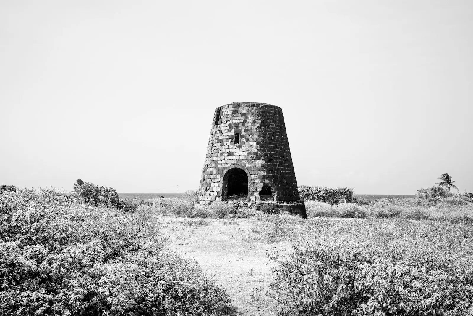 Historic stone sugar mill at Dieppe Bay Town, St Kitts – St Kitts and Nevis Citizenship