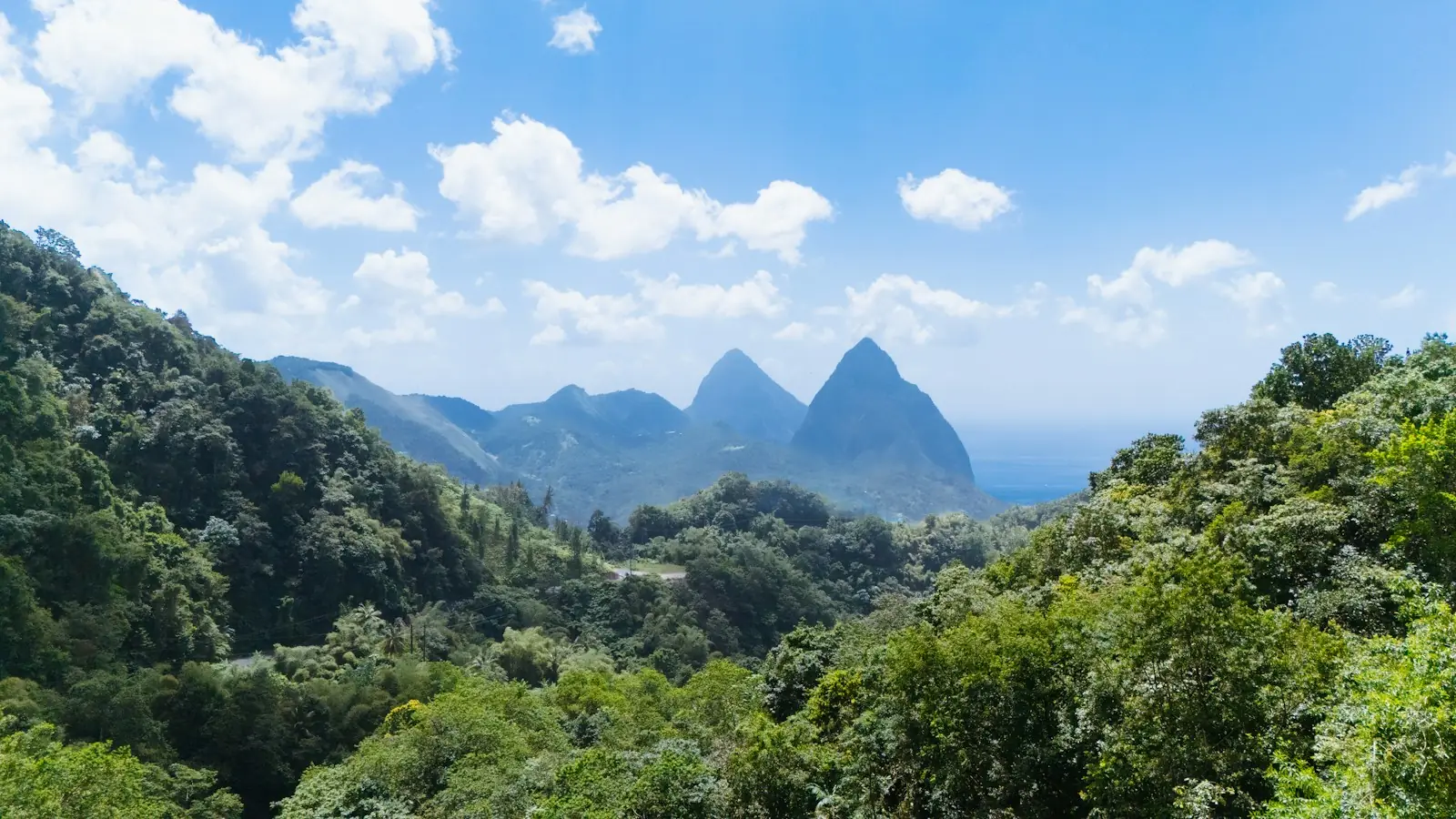 The Pitons above the rainforest, St Lucia – St Lucia Citizenship by Investment