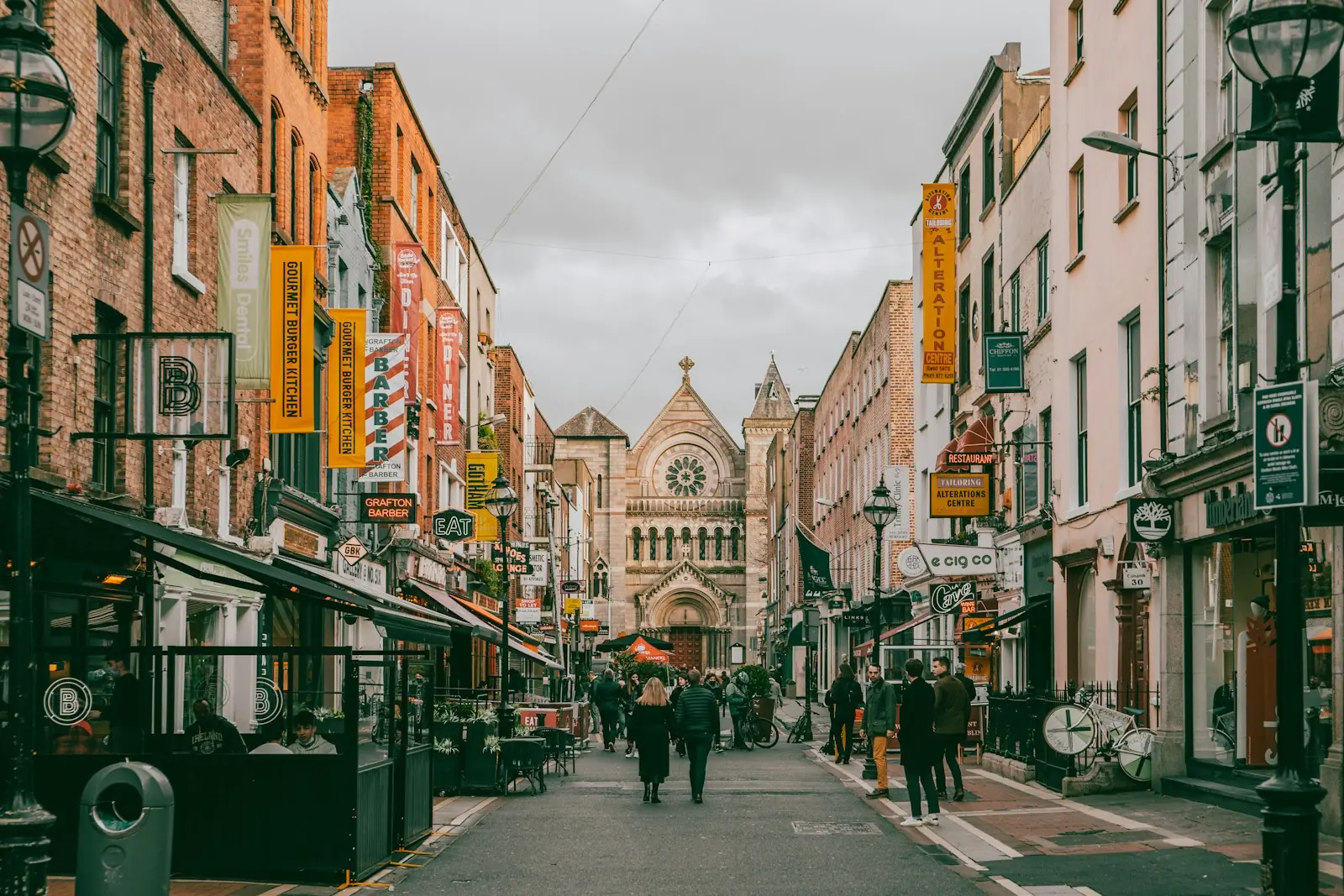 A street in central Dublin, Ireland