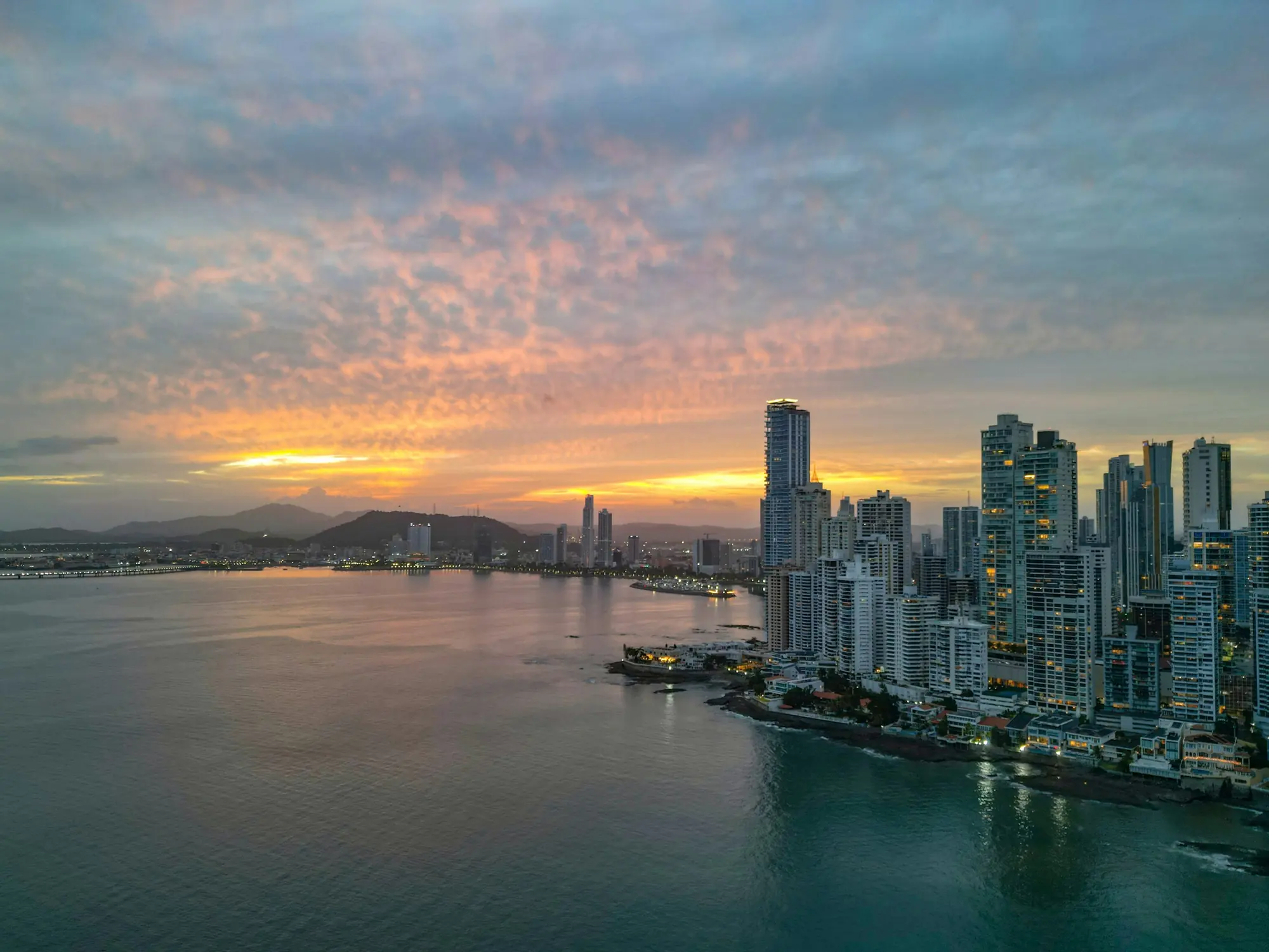 Panama City on the Pacific at sunset – Panama Golden Visa