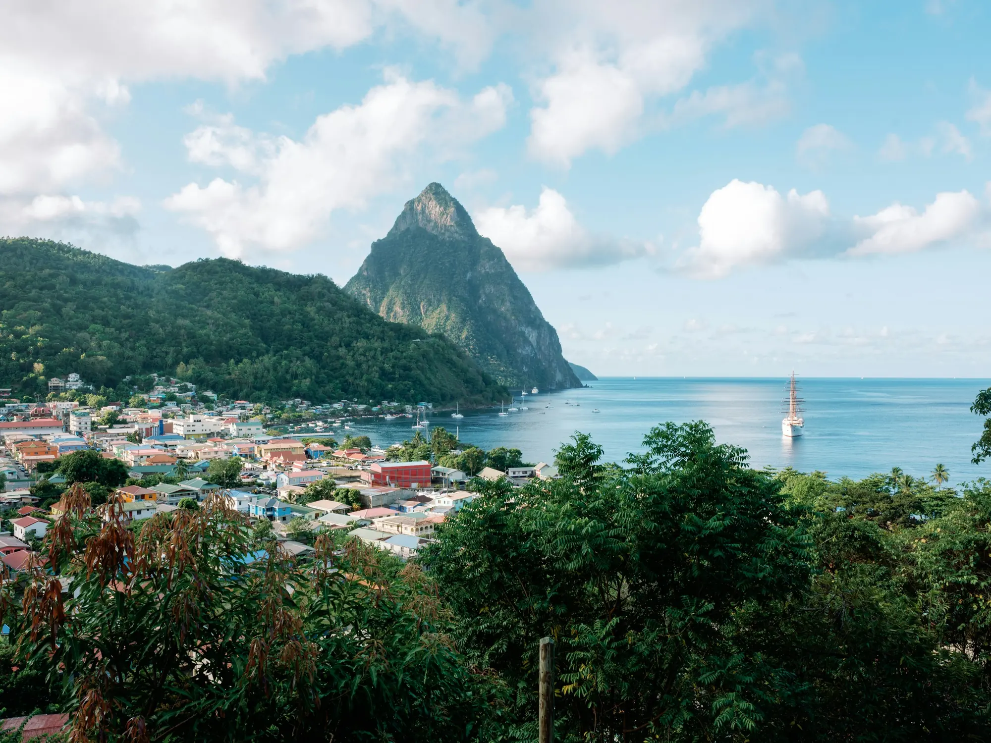 Soufrière and the Pitons, St Lucia